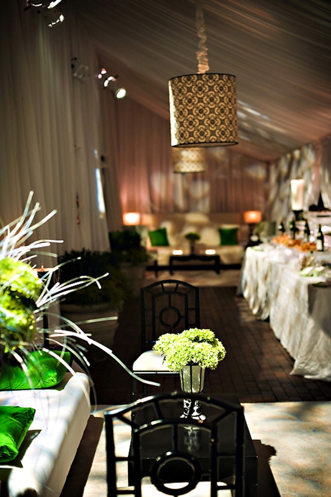 black white and green tented wedding decor philadelphia event plannersc